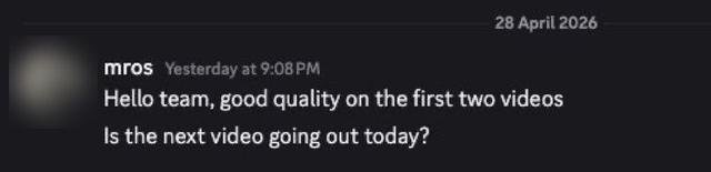 M.: on the first two videos